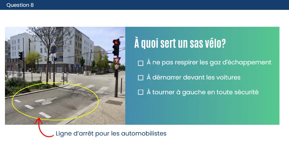 Quizz code vu du guidon